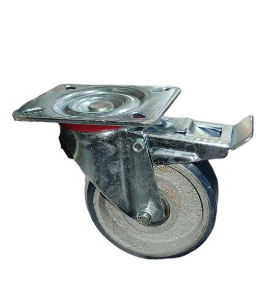 Swivel Brake Polyurethane on Cast Iron (MD)