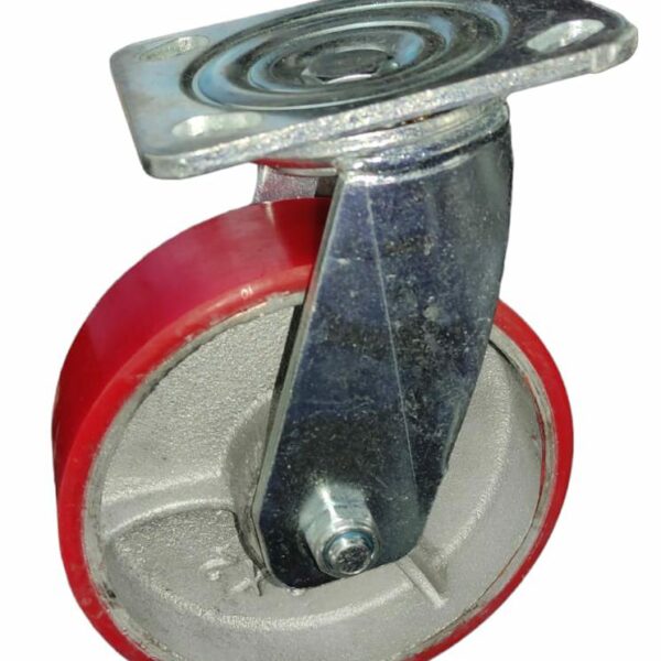 Swivel Polyurethane on Cast Iron Castors